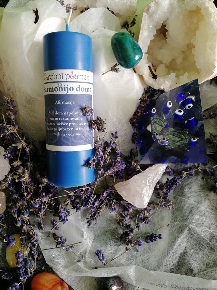 SVEČA ČAROBNI PLAMEN HARMONIJA DOMA 12-13 CM