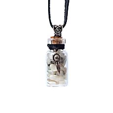 Verižica steklenička mavrični lunin kristal-simbol boginje